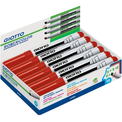 Afbeelding van Giotto Robercolor whiteboardmarker maxi, schuine punt, rood 12 stuks