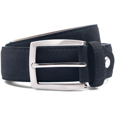 Afbeelding van Suitable Riem Suede Navy 309 maat 105 Heren Herenkleding Herenriem
