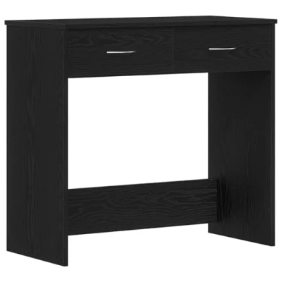 Afbeelding van vidaXL bureau Zwart eiken MDF 80 x 40 75 cm, gemiddeld Duurzaam