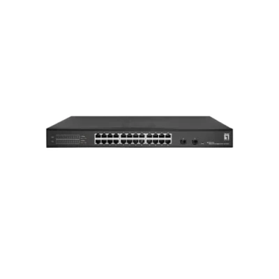 Afbeelding van LevelOne GES 2126 netwerk switch Managed L2 Gigabit Ethernet (10/100/1000) Zwart