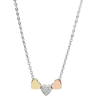 Afbeelding van Fossil Vintage Motifs Ketting silver/rose gold/goldcoloured, Dames, Maat: One Size, Silver /rose gold /gold coloured