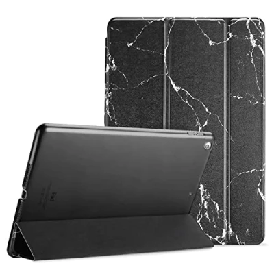 Afbeelding van ProCase beschermhoes voor iPad 9.7, 6, 5, model A1822 A1823 A1893 A1954, 2018, 2017, marmer zwart