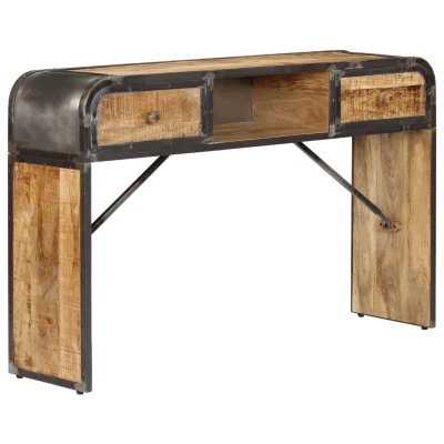 Afbeelding van Dressoir 120x30x75 cm massief mangohout
