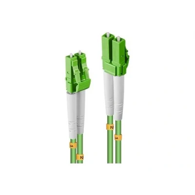 Image de Lindy Cordon de raccordement LC multi mode (M) pour 15 m 4 mm fibre optique duplex 50 / 125 microns OM5 sans halogène rond citron vert