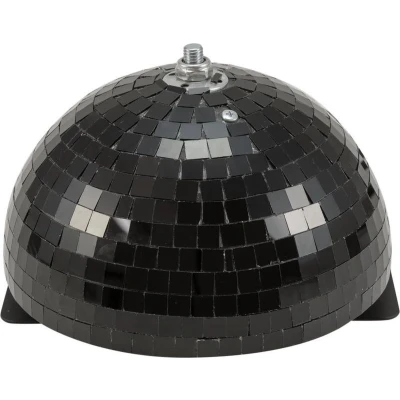 Afbeelding van Eurolite Halve Discobal Spiegelbol Discobol 20cm Zwart met motor