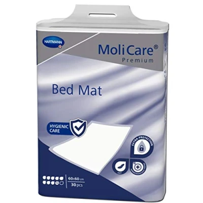 Afbeelding van Hartmann Molicare Premium Bed Mat 9 druppels 60 x 40 cm 1 pak van 30 stuks
