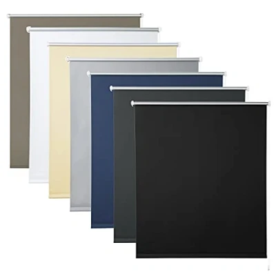 Afbeelding van WOLTU TR5700sz12 Verduisteringsrolgordijn, thermische isolatie, met coating, zonder boren, polyester, zwart, 70 x 210 cm