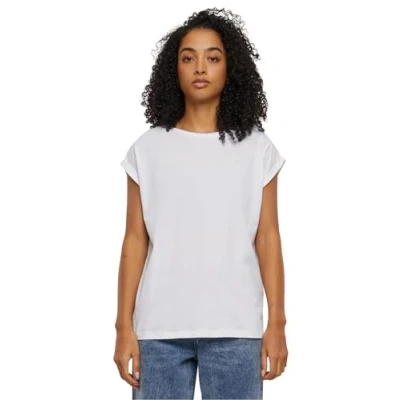 Image de Urban Classics T shirt à épaules longues pour femme, Blanc., 4XL grande taille