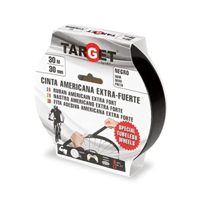 Afbeelding van TARGET T3030 velgbodem, zelfklevend, 30 m x mm, zwart, tubeless fiets, mountainbike, velgenband