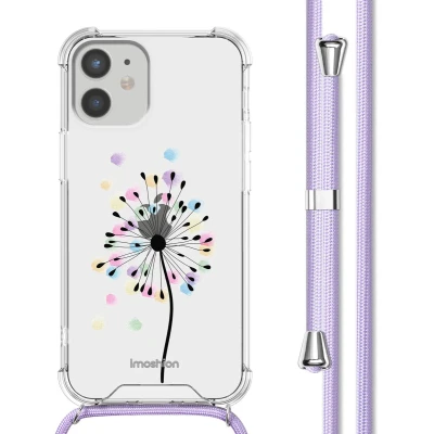 Afbeelding van imoshion Hoesje Geschikt voor iPhone 12 Mini Design met Koord Sandstone Dandelion