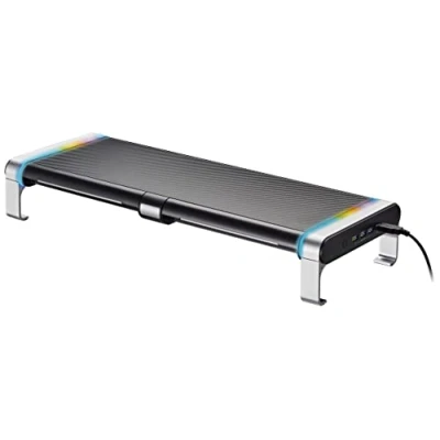 Afbeelding van My Wall HT42L Monitorstandaard Hoogte: 90 mm (max) Zwart, Zilver