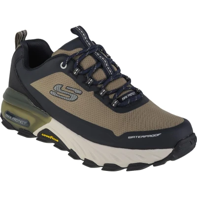 Afbeelding van Skechers MAX Protect Sneakers laag, Heren, Maat: 46, Olive/brown/black Textiel/ synthetisch