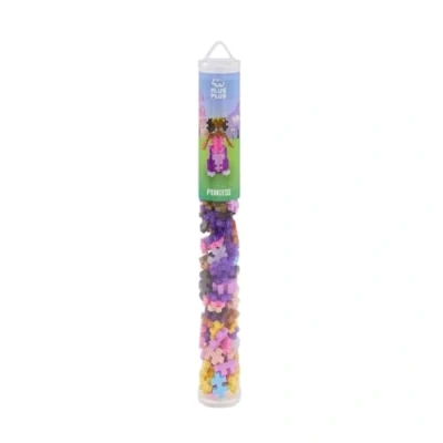 Afbeelding van Plus Prinses Tube Constructiespeelgoed Set Met Bouwstenen 100 Delige Bouwset Bouwspeelgoed Vanaf 3 Jaar