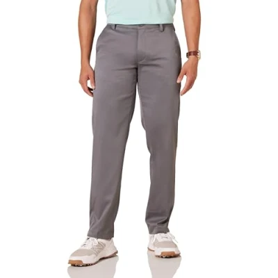 Image de Amazon Essentials Pantalon de golf extensible à coupe droite pour homme, gris, 73,7 x 86,4 cm (l L)