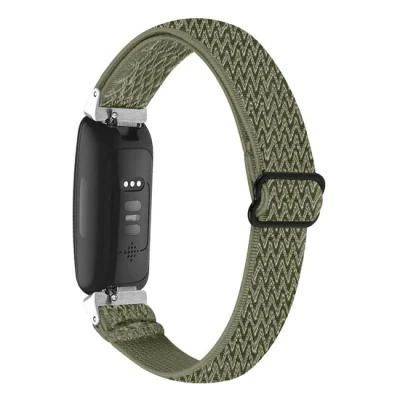 Afbeelding van Fitbit Inspire 3 Elastische solo loop nylon bandje Groen
