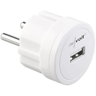 Image de Revolt : Adaptateur secteur USB ultra compact, 2,1 A / 10,5 W / Ø 39 mm