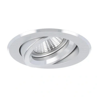 Afbeelding van Yphix Verona Inbouwspot Aluminium Rond Kantelbaar 1 Lichtpunt Ø 82mm LEDdirect.nl