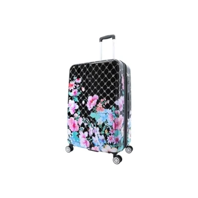 Afbeelding van ELLE Harde Koffer / Trolley Reiskoffer 78 cm (Extra Large) Bouquet Zwart