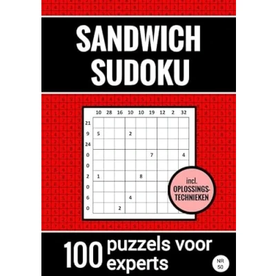 Afbeelding van Sandwich Sudoku 100 Puzzels voor Experts Inclusief Oplossingstechnieken Nr. 50
