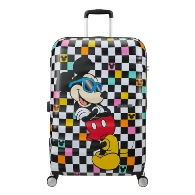 Afbeelding van American Tourister Reiskoffer Wavebreaker Disney spinner (4 wiel) 77cm Mickey Check