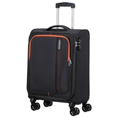 Afbeelding van American Tourister Sea Seeker Spinner 55 charcoal grey Zachte koffer