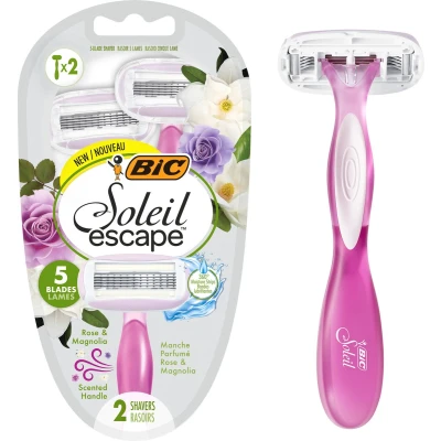 Afbeelding van Bic Soleil Escape Rose Magnolia Scheermesjes 2ST