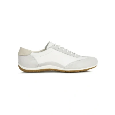 Afbeelding van Geox D VEGA Sneakers laag, Dames, Maat: 38, Off white ice Leer/ synthetisch