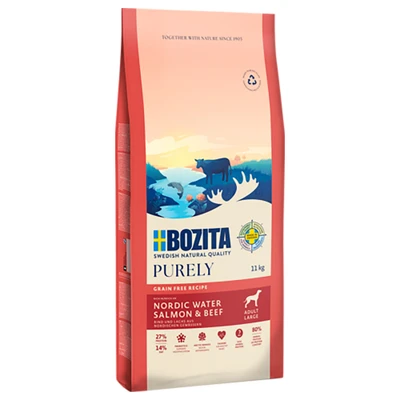 Afbeelding van Bozita Grain Free Zalm &amp; Rund voor grote honden Dubbelpak: 2 x 11 kg