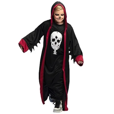 Afbeelding van Boland Kostuum Crypt master (10 12 jr) Kinderen Grim Reaper Halloween verkleedkleding Horror