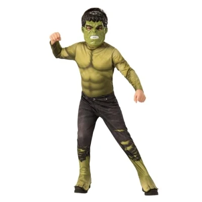 Afbeelding van Rubie&#039;s Officieel Avengers Endgame Hulk kostuum voor kinderen, maat L, 8 10 jaar, lengte 147 cm