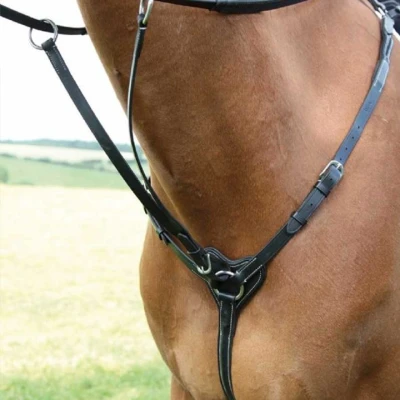 Afbeelding van Salisbury Drie Punt Borsttuig Zwart Pony