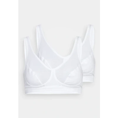 Afbeelding van Schiesser 2PACK Bustier MIT CUPS Organic Cotton 95/5 Bustier, Dames, Maat: 70A, Weiß