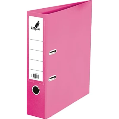 Image de Kangaro Classeur A4 rose Dos 7,5 cm Largeur 75 mm PP/PP 4 trous