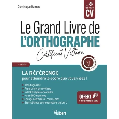 Image de Le Grand Livre de l&#039;orthographe Certificat Voltaire