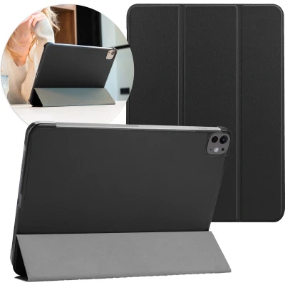 Afbeelding van iMoshion Tablet Hoes Geschikt voor iPad Pro 13 (2024) M4 Trifold Bookcase Zwart