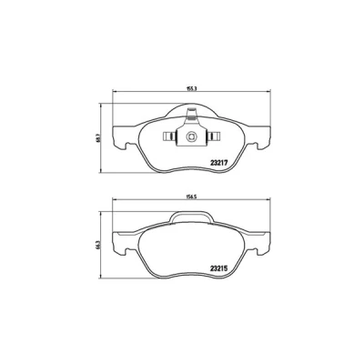 Afbeelding van MAGNETI MARELLI 363700468048 Remblokkenset Zonder slijtage waarschuwingscontact RENAULT: CLIO 3, SCENIC 2, MEGANE 2 Coupe Cabriolet
