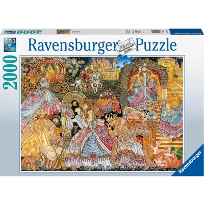 Afbeelding van Ravensburger puzzel Disney Cinderella The Glass Slipper Legpuzzel 2000 stukjes