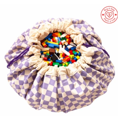 Afbeelding van Play&amp;go speelkleed en opbergzak vichy purple