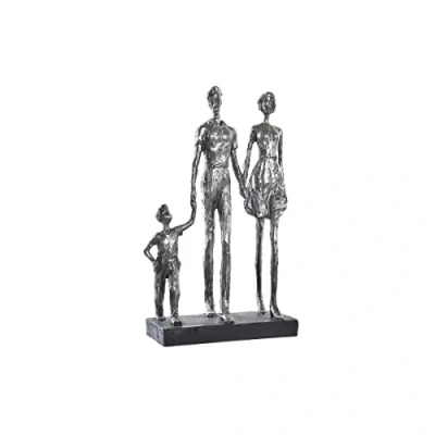 Afbeelding van Decoratieve figuren DKD Home Decor Ziverachtig Zwart Hars Modern Familie (26 x 11,5 41,5 cm)