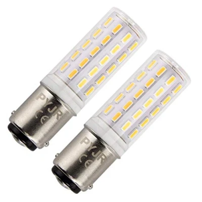 Afbeelding van PYJR B15 LED lamp, 5 W AC 220 V, Ba15d Sbc dubbele bailonnetsokkel, 45 halogeenlamp equivalent, warm wit 3000 K, voor koelkast/naaimachine/tafellamp. (2 stuks)
