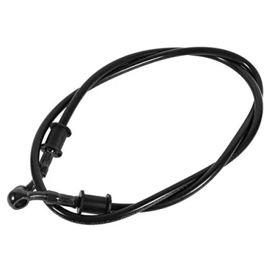 Afbeelding van Keenso 50 cm 120 motorfiets van gevlochten staal, rem, koppeling, olie, slang, kleurrijk, motorfiets, pit, dirtbike, enduro, motorcross, wegfietsen (1200 mm zwart)