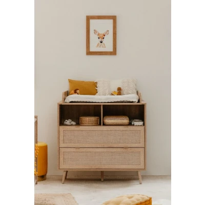Afbeelding van Finori Commode Bali Eiken/Riet Decor Incl. Opzet