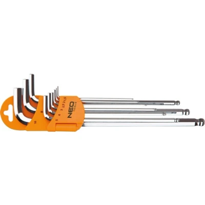 Afbeelding van NEO TOOLS 09 525 Haakse schroevendraaierset 1.5 mm, 2 2.5 3 4 5 6 8 10 mm Chroom vanadium staal 9
