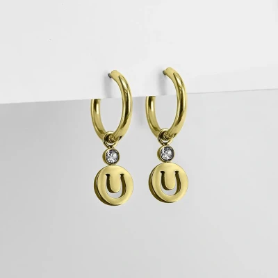 Afbeelding van Ponytail&amp;Co Oorringen met Hoefijzer Goud