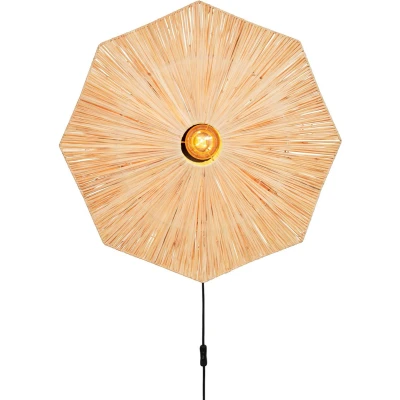 Afbeelding van GOOD&amp;MOJO Wandlamp Panama Naturel 65x7x65cm