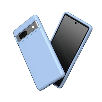 Afbeelding van RHINOSHIELD Hoesje compatibel met [Pixel 7a] SolidSuit dunne hoes schokabsorberende technologie en premium matte afwerking babyblauw