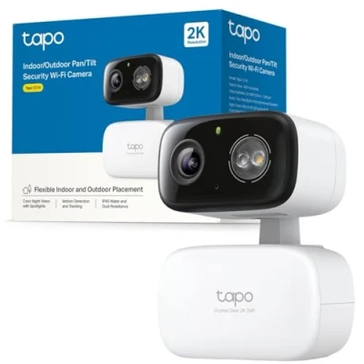 Afbeelding van Tapo C216 V1 Netwerkbewakingscamera pan / tilt kleur (Dag en nacht) 3 MP 2304 x 1296 2K vastgesteld brandpunt audio draadloos Wi Fi 2.4GHz radio H.264