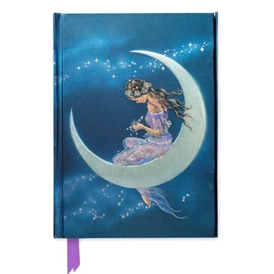 Afbeelding van Jean &amp; Ron Henry: Moon Maiden (Foiled Journal): Ons hoogwaardige, gelinieerde blankbook met stevig, smaakvol geregeld koord en magneetsluiting: 40