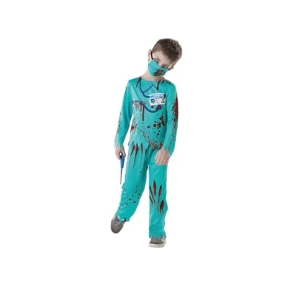 Afbeelding van Bristol Novelty 300860M zombie dokterskostuum voor kinderen, maat M (5 6 jaar)