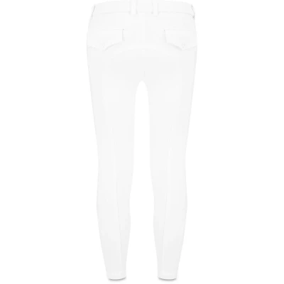 Afbeelding van Kentucky Horsewear Rijbroek Miami City Paardrijbroek meisje Wit Kniegrip Ademend Maat 140 Voor Ruiters